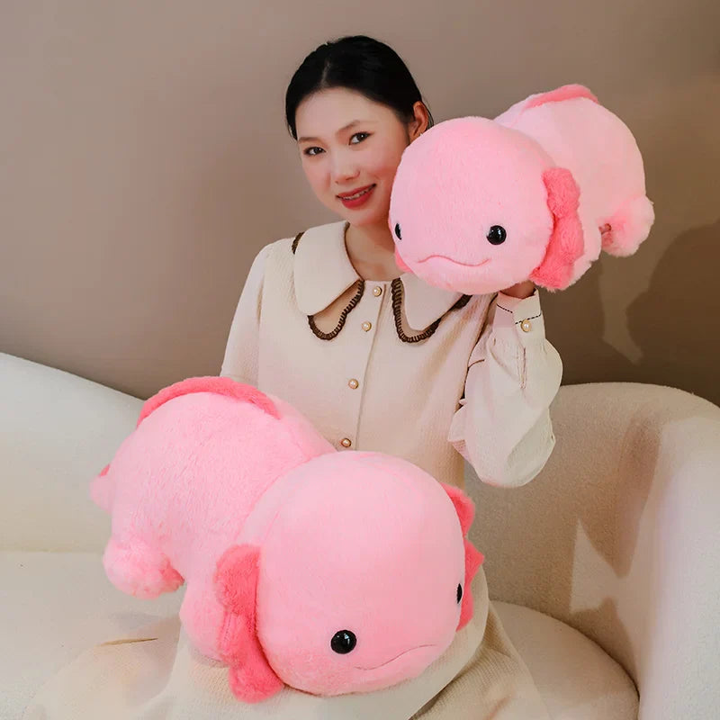 Axolotl Plüschfigur – Niedlicher, weicher Axolotl Kuscheltier für Kinder