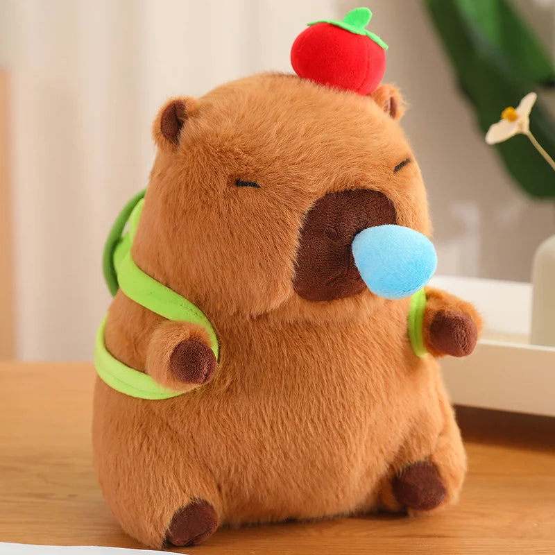 Plüschtiere Capybara Schildkröte – Weiche Plüschfamilie für Kinder und Sammler