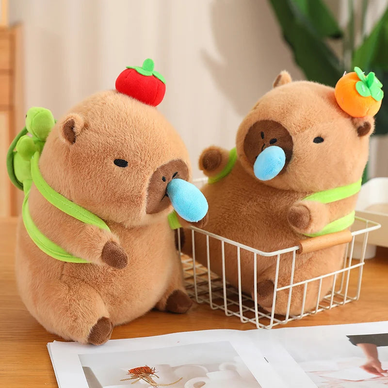 Plüschtiere Capybara Schildkröte – Weiche Plüschfamilie für Kinder und Sammler