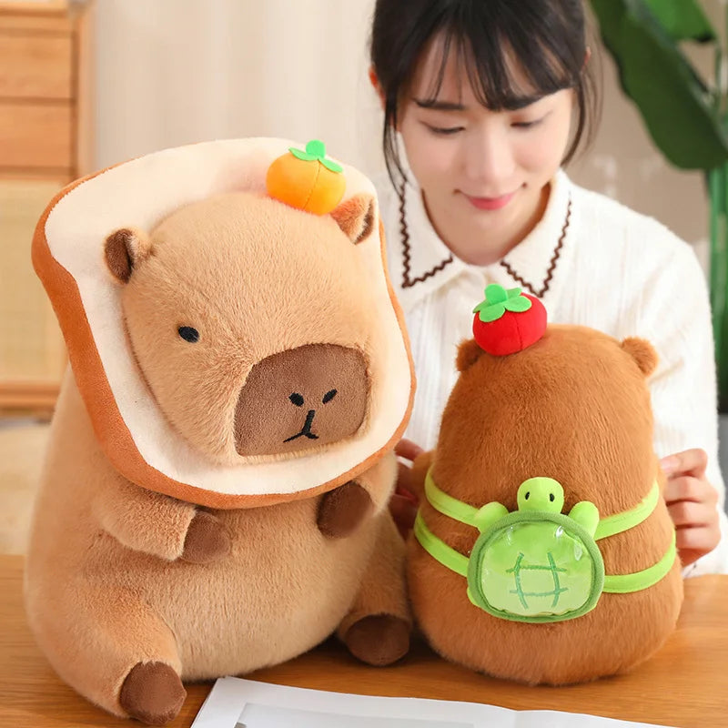Plüschtiere Capybara Schildkröte – Weiche Plüschfamilie für Kinder und Sammler