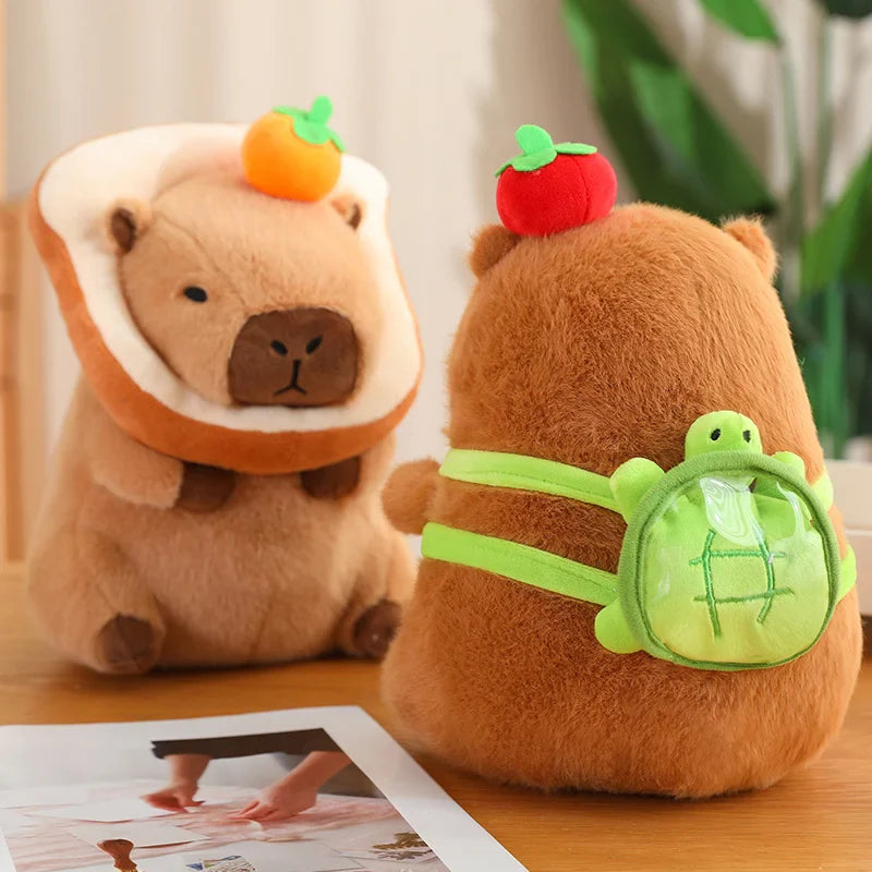 Plüschtiere Capybara Schildkröte – Weiche Plüschfamilie für Kinder und Sammler