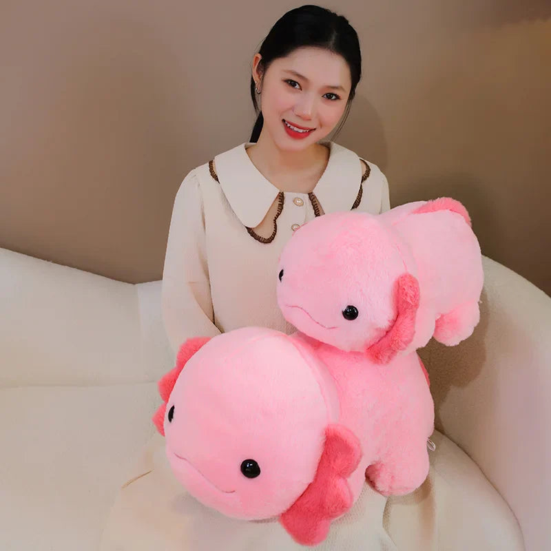 Axolotl Plüschfigur – Niedlicher, weicher Axolotl Kuscheltier für Kinder