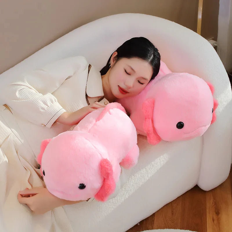 Axolotl Plüschfigur – Niedlicher, weicher Axolotl Kuscheltier für Kinder