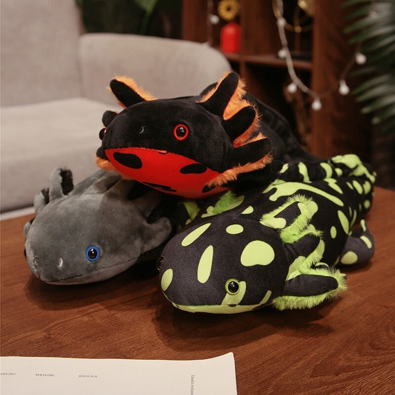 Kawaii Axolotl Plüschfamilie – Lebensechte Plüschtiere für Kinder und Sammler