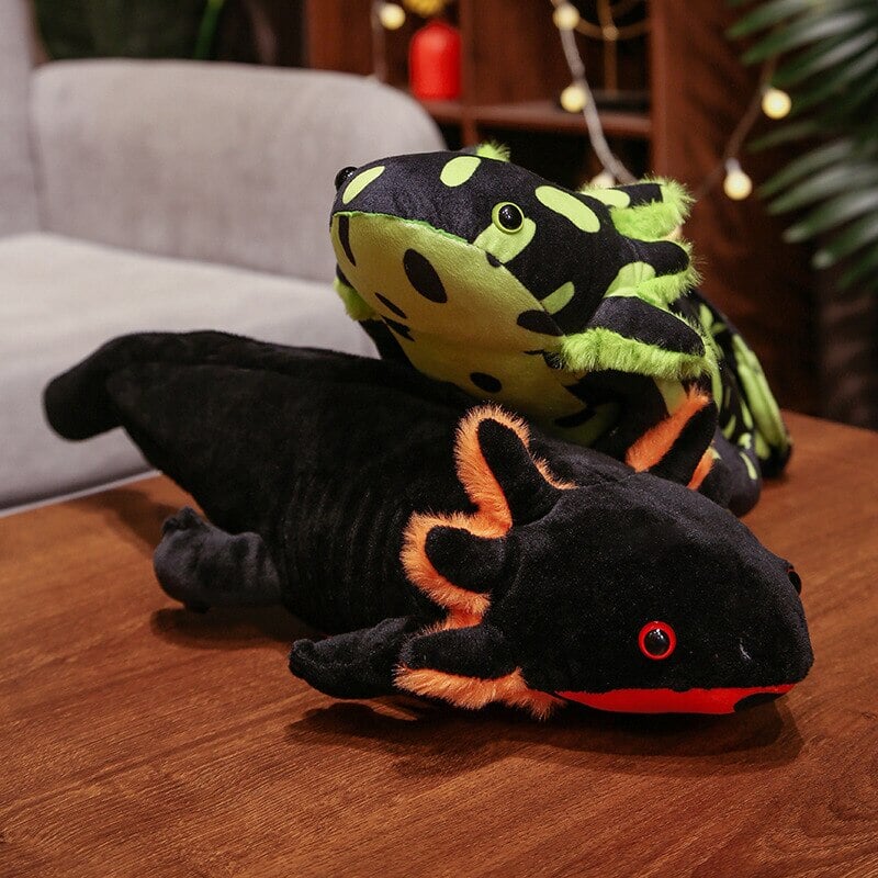 Kawaii Axolotl Plüschfamilie – Lebensechte Plüschtiere für Kinder und Sammler