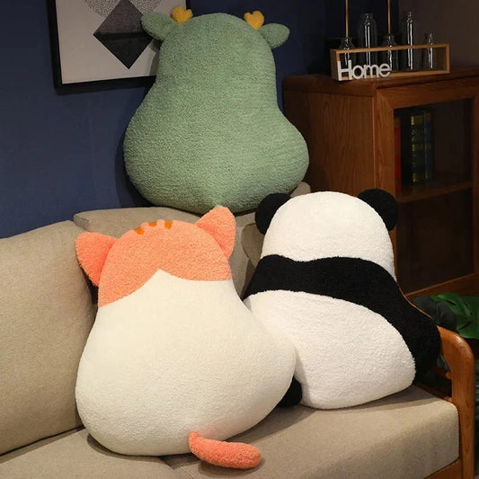 Plüsch Dinosaurier Katze Hund Panda Kissen – Flauschige Kuscheltiere für Kinder