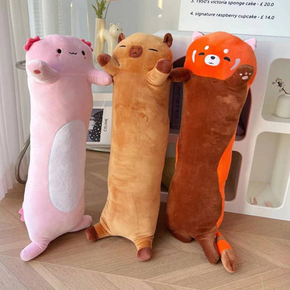 Plüschtiere – Kuschelige Roter Panda Axolotl Capybara Spielzeug für Kinder